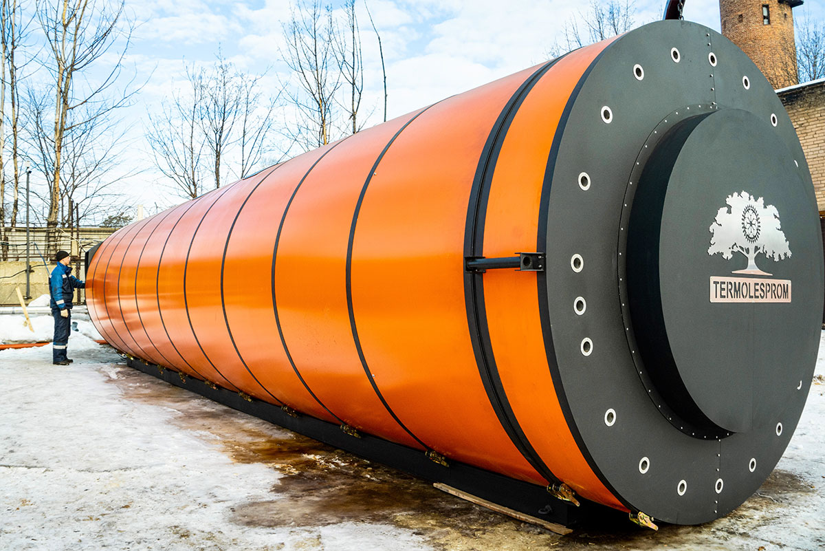 Камера для термообработки и сушки древесины